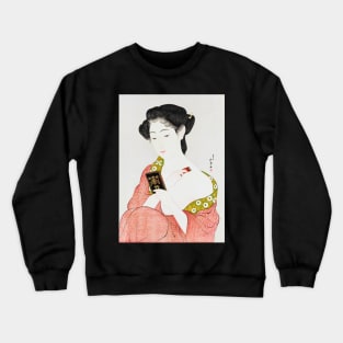 Japanese Woman Vintage Art Crewneck Sweatshirt